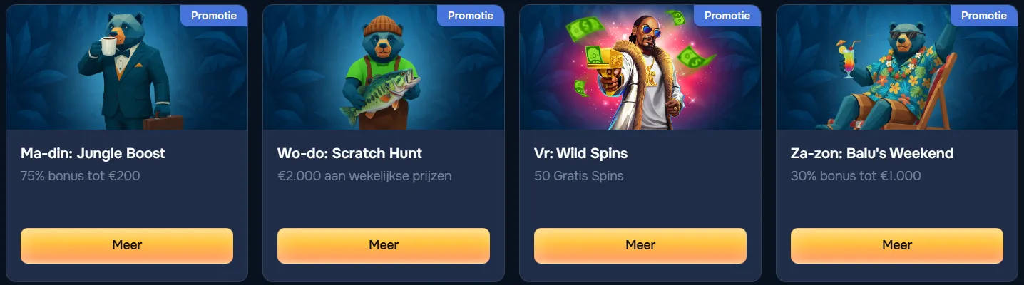 Baloobet Casino promoties – Wekelijkse bonussen cashback en VIP rewards